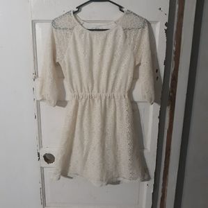 Beautiful Cream Lace Tunic Top